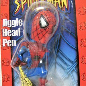 Spider Man Jiggle Head Pen with Stand Marvel 2003
